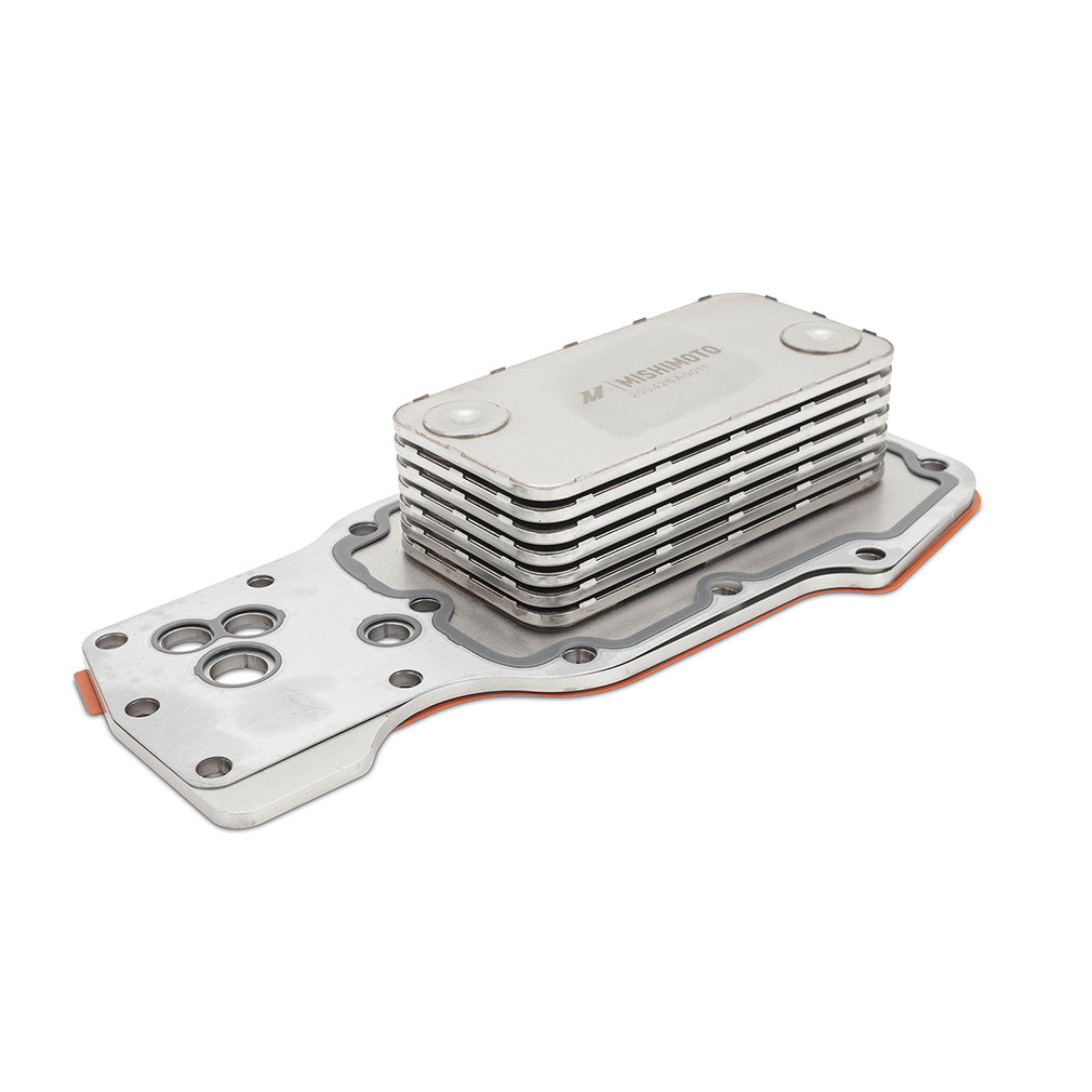 Silver anodized engine oil cooler from Mishimoto part number MMOC-RAM-03