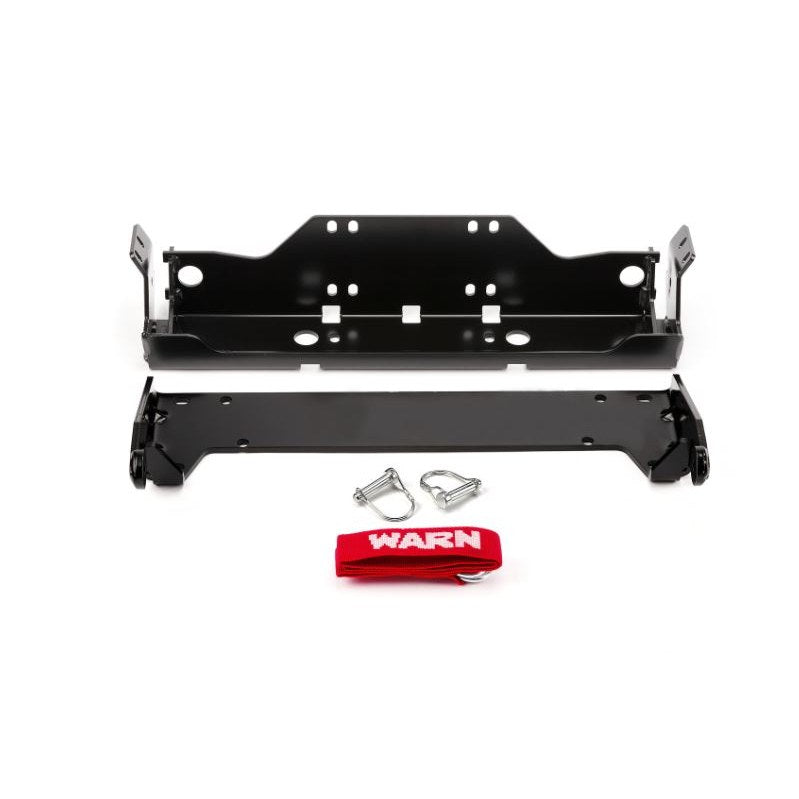 Black snow plow mount from Warn part number 90865