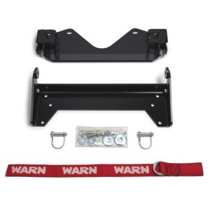 Black snow plow mount from Warn part number 93820