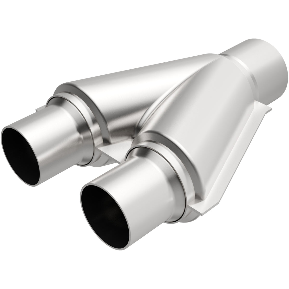 Satin stainless steel exhaust y pipe from MagnaFlow Exhaust Products part number 10768