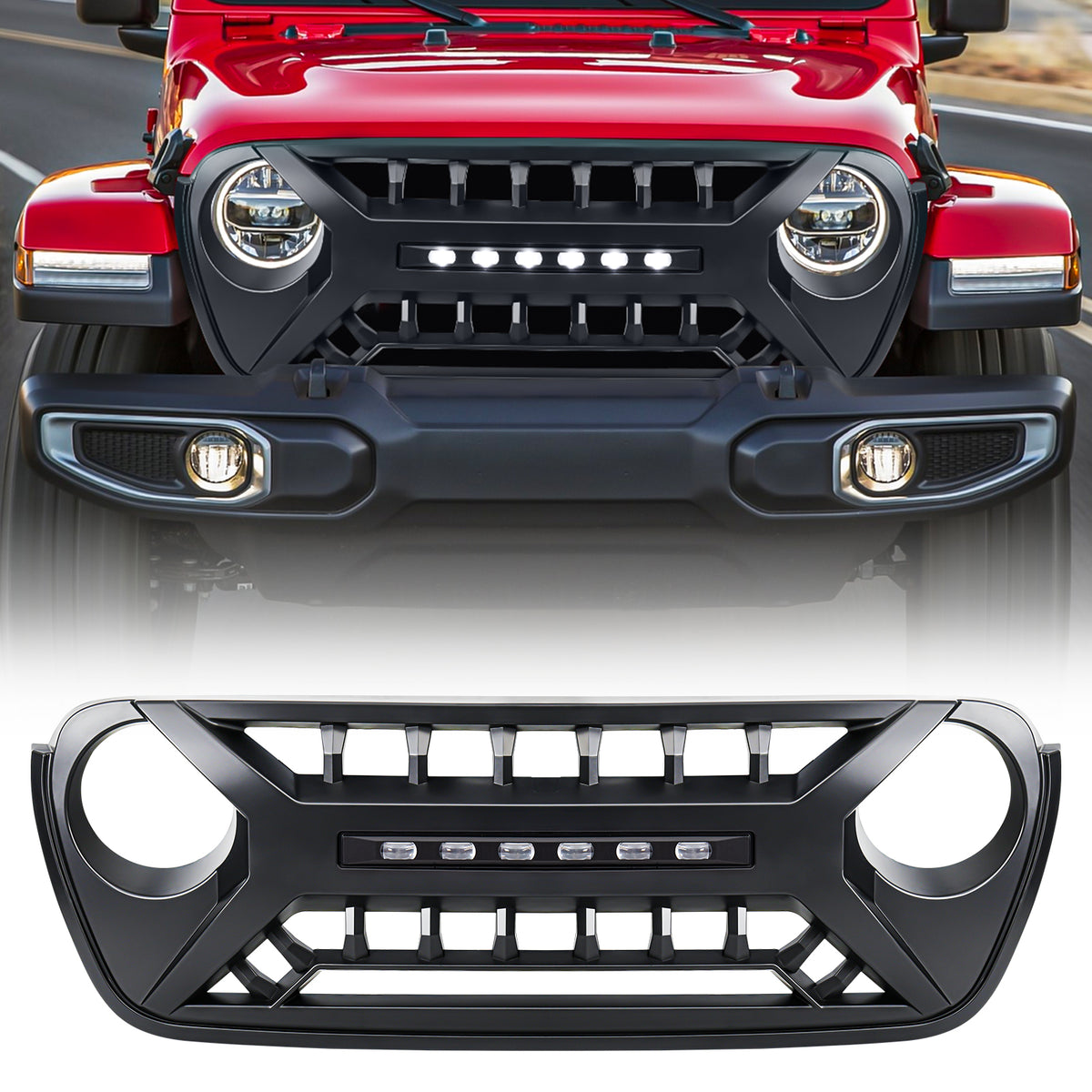 Matte black abs plastic grille from AMERICAN MODIFIED part number AMJPCA00124