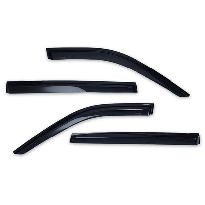 Smoke acrylic side window deflector with mounting hardware from TrailFX part number 4739H