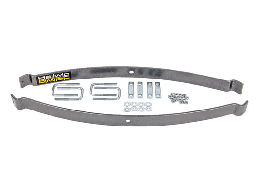 Silver hammertone leaf helper spring from Hellwig part number 986