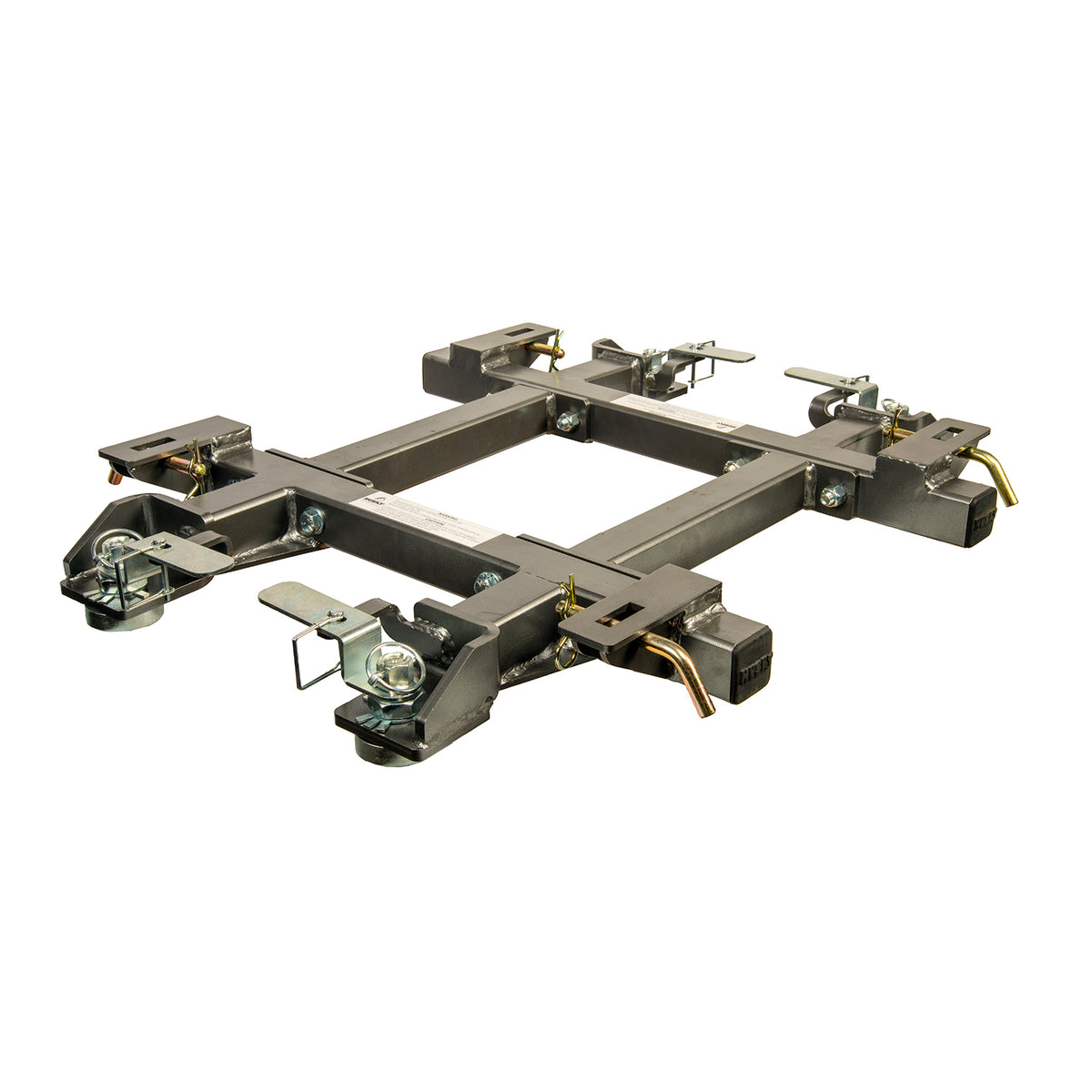 Black steel fifth wheel trailer hitch mount kit with mounting hardware from Husky Towing part number 33117