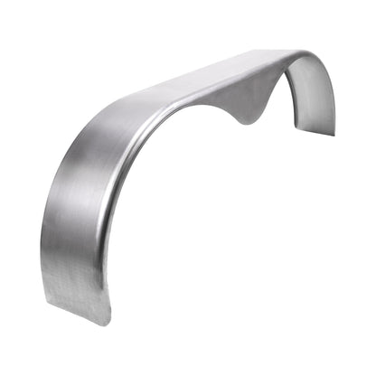 Silver oil coated steel fender with mounting hardware from Husky Towing part number F0011