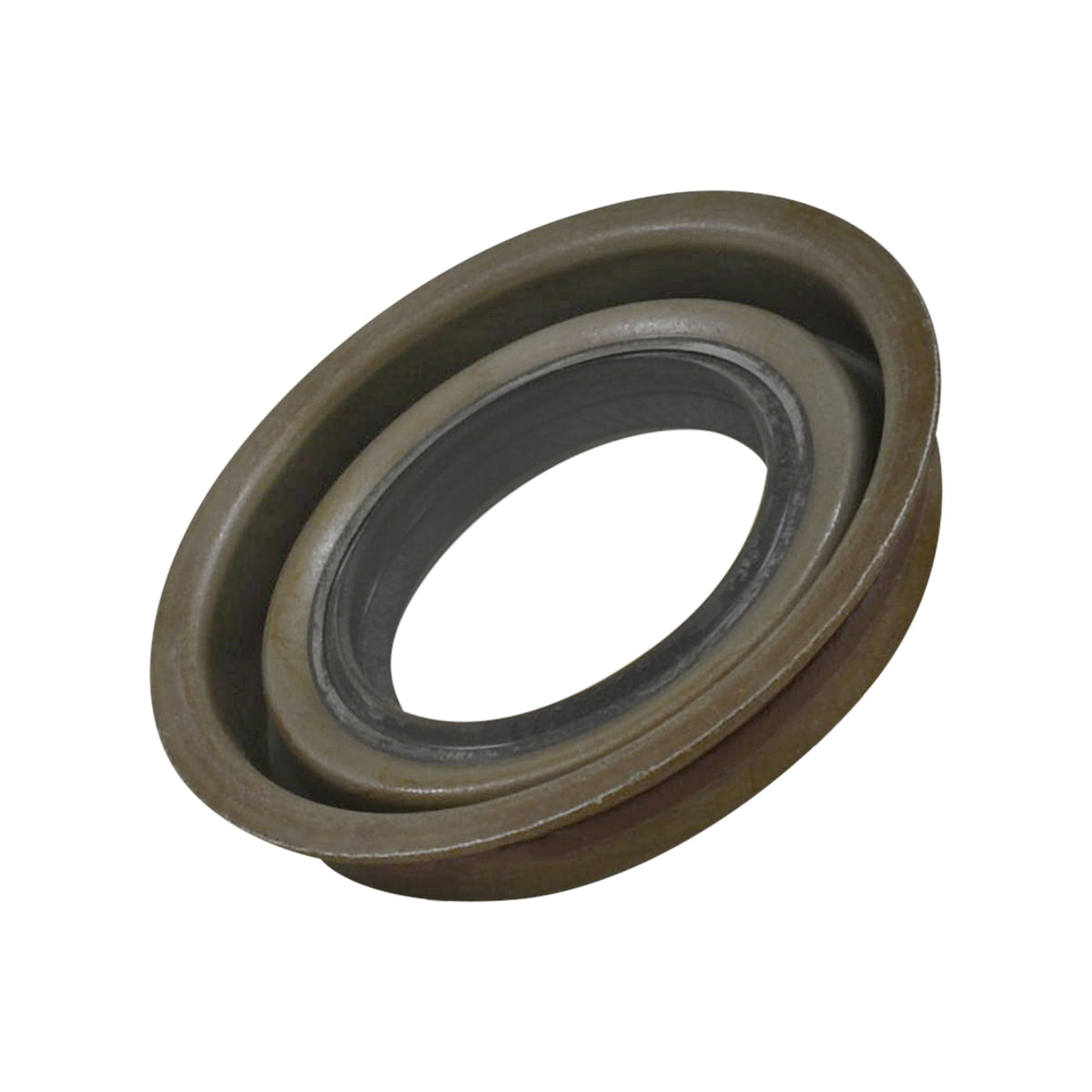 Black drive axle shaft seal from Yukon Gear and Axle part number YMSG1010