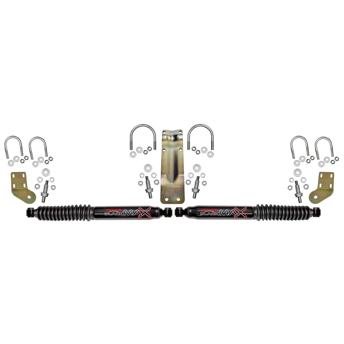 Black steering damper kit from Skyjacker part number 8253