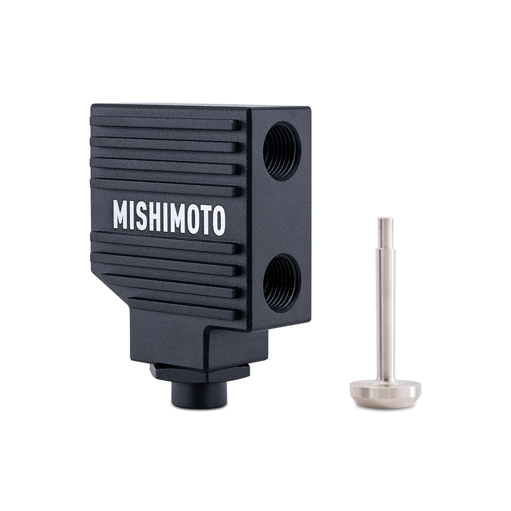 Natural aluminum automatic transmission oil cooler from Mishimoto part number MMTC-JK-TBV