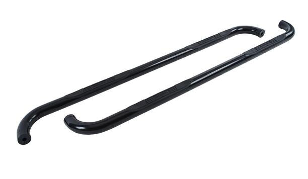 Black mild steel step nerf bar kit with mounting hardware from Big Country part number 370321