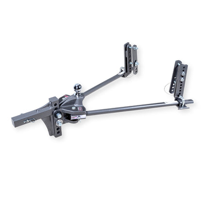 Gray steel trailer weight distribution kit with mounting hardware from Husky Towing part number 33300