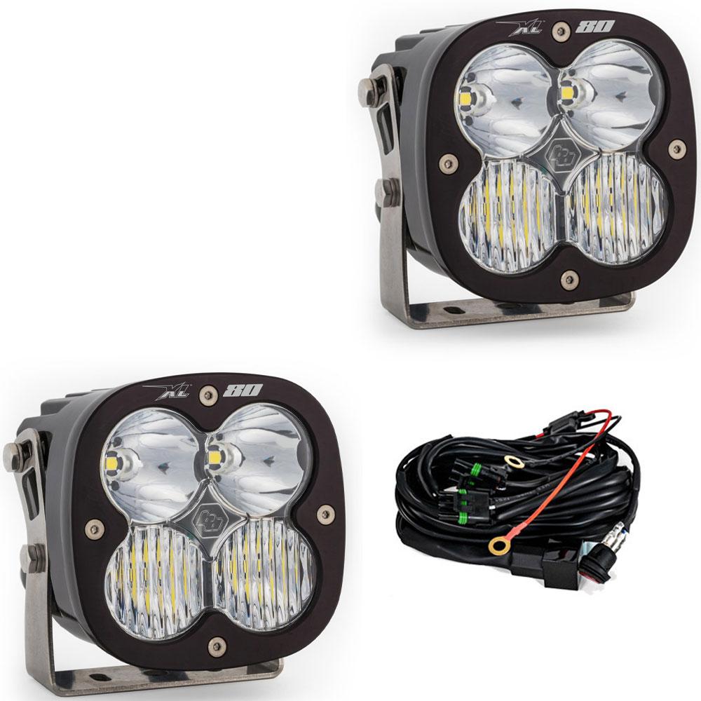 Black auxiliary light with mounting hardware from Baja Designs part number 677803