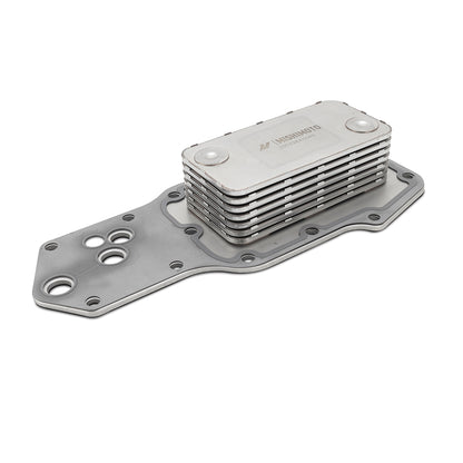 Silver anodized engine oil cooler from Mishimoto part number MMOC-RAM-94