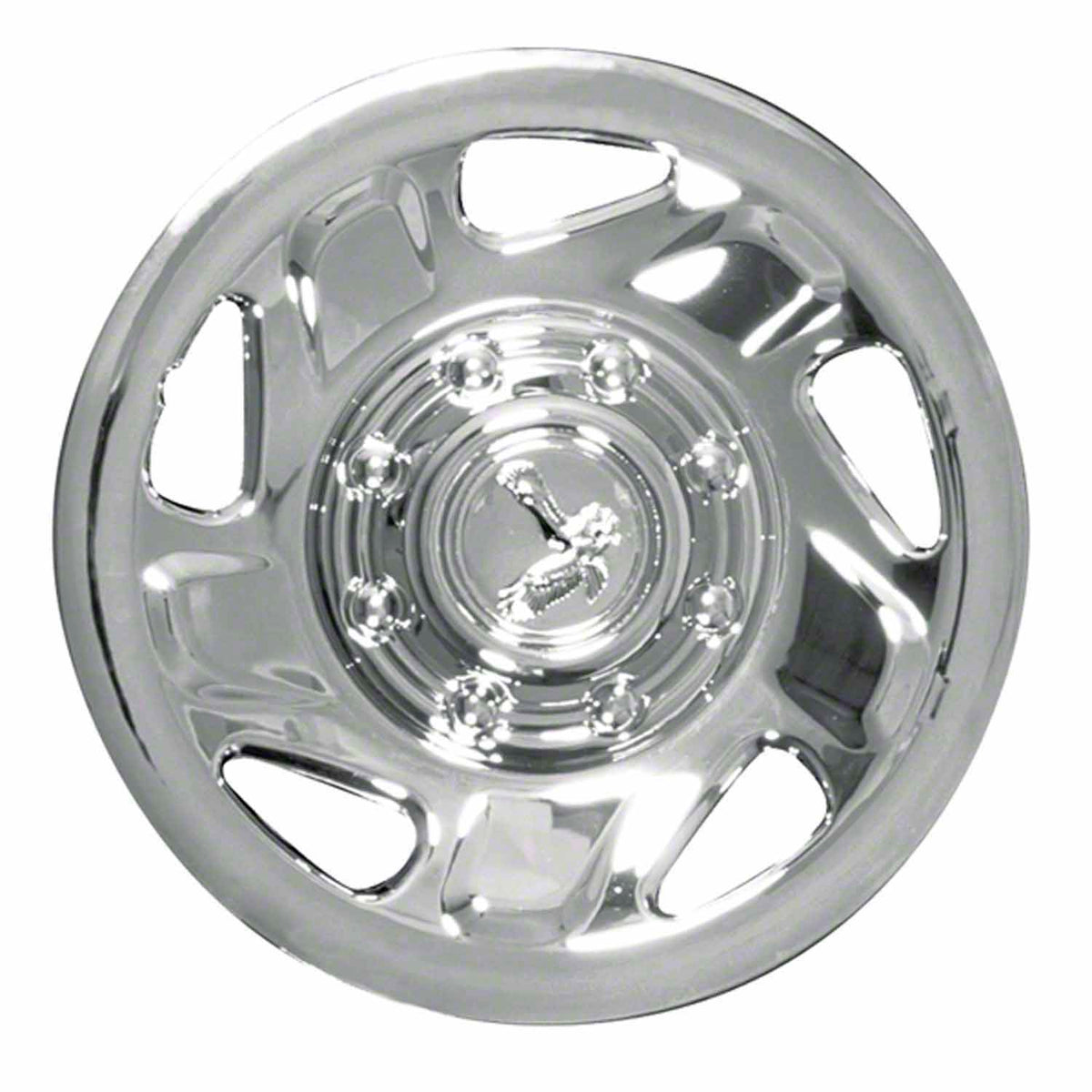 Silver chrome plated abs plastic wheel cover 16 diameter from Coast To Coast part number IWC13416C