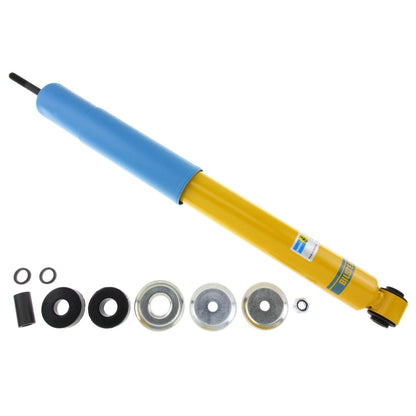 Yellow paint suspension shock absorber from Bilstein part number 24-016360