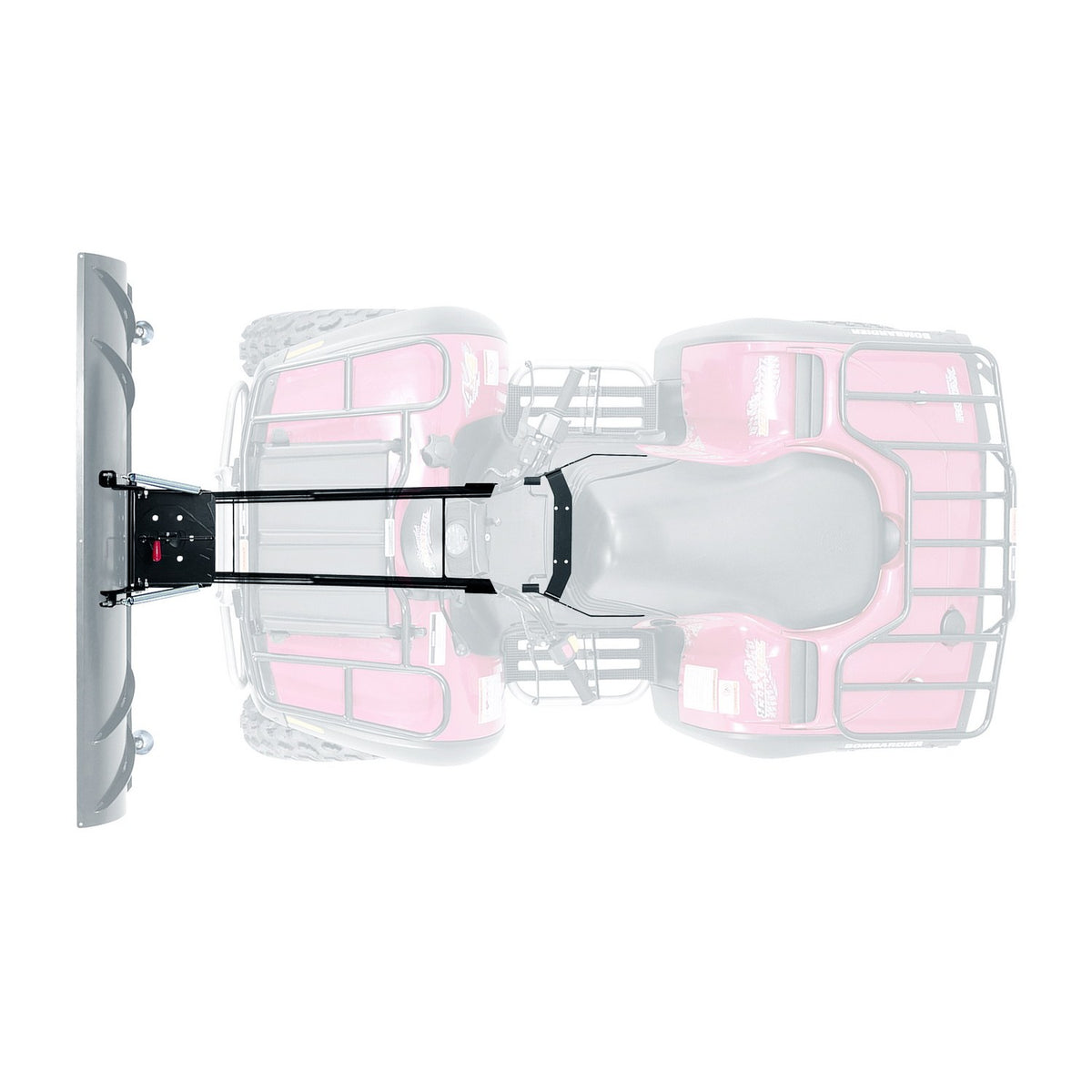 Black snow plow mount from Warn part number 67945