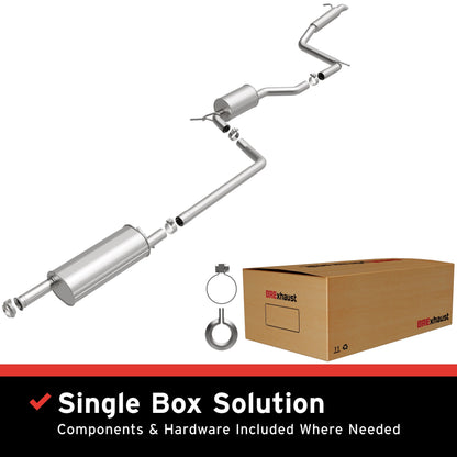 Satin exhaust system kit from BRExhaust part number 106-0973