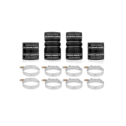 Black silicone intercooler boot kit from Mishimoto part number MMBK-F2D-99BK