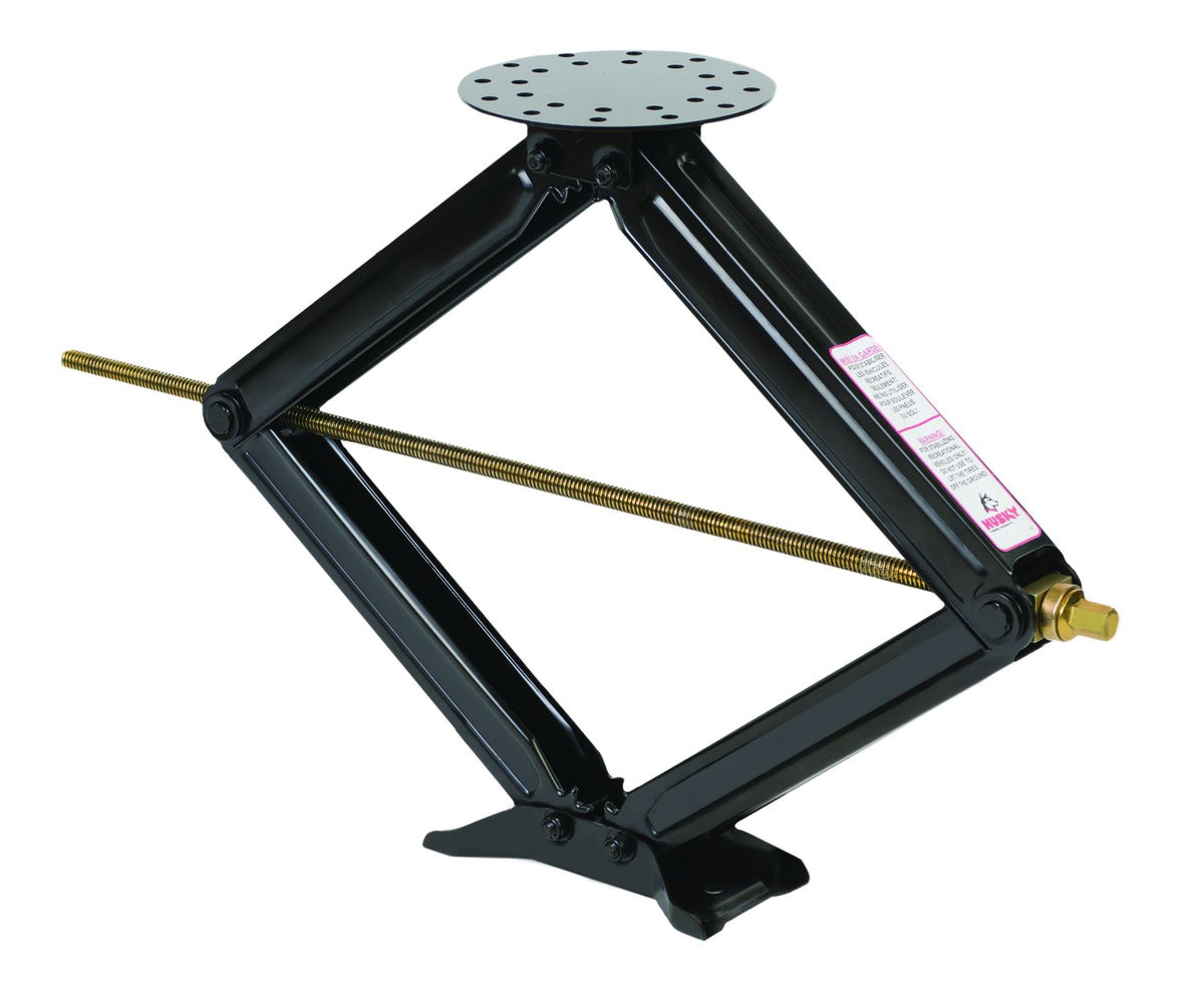 Black steel trailer jack from Husky Towing part number 88125
