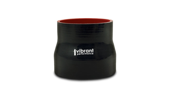 Black engine air intake tubing coupler from Vibrant Performance part number 2776