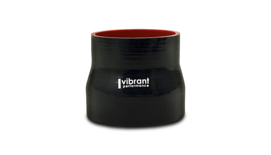 Black engine air intake tubing coupler from Vibrant Performance part number 2776