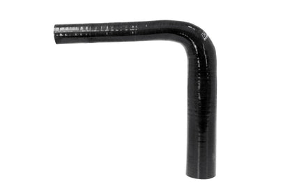 Black silicone hose coupler from HPS Performance part number HTSER90-050-075-BLK
