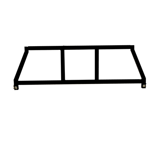 Black powder coated steel truck cab protector / headache rack with mounting hardware from Cattleman HD part number 259B
