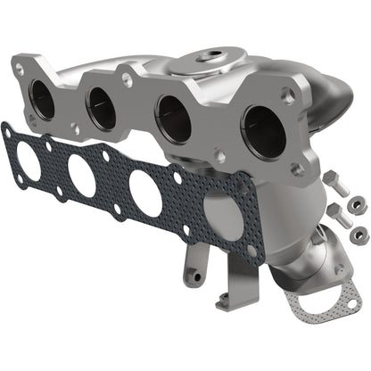 Uncoated stainless steel catalytic converter with integrated exhaust manifold from MagnaFlow Exhaust Products part number 5531590