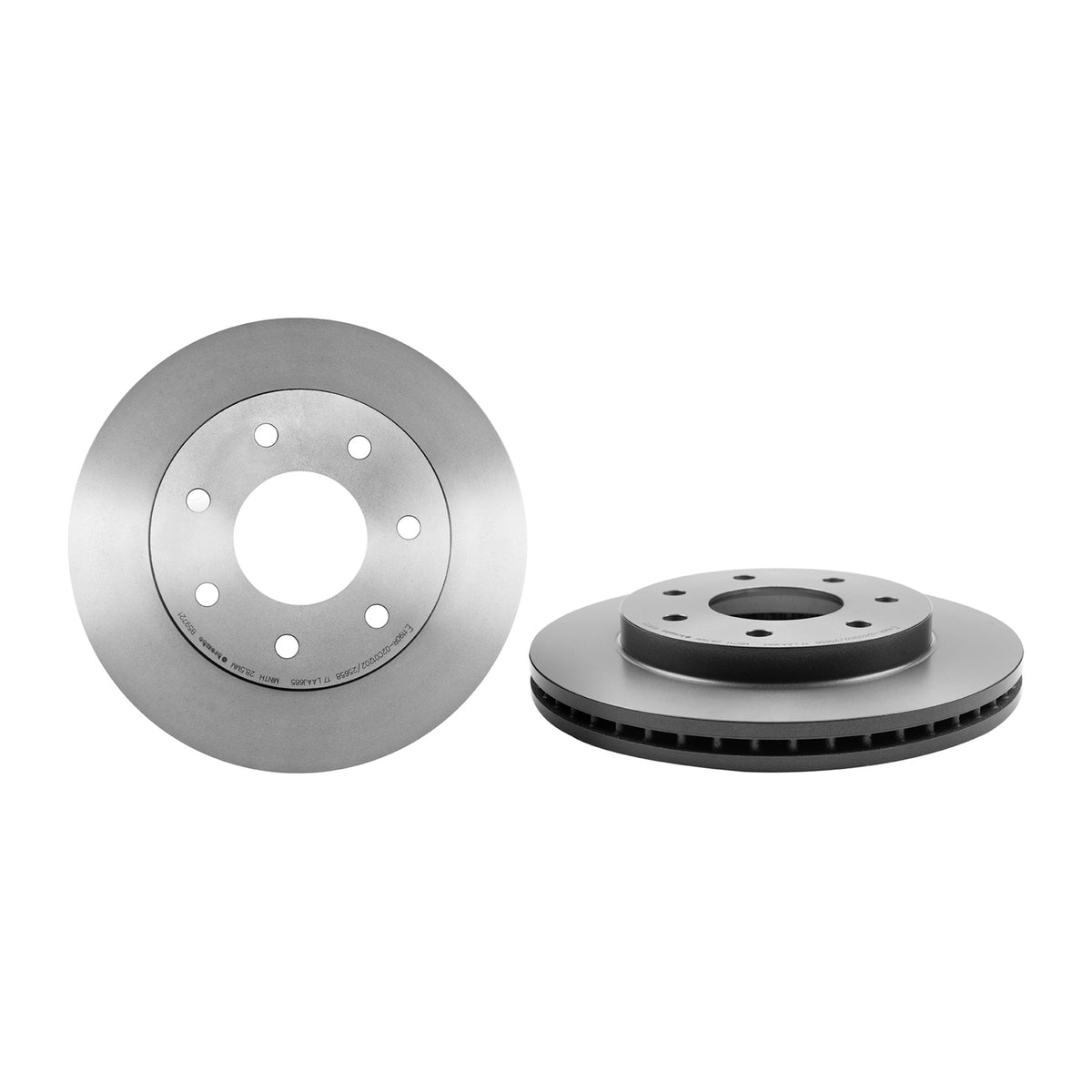 Gray cast iron disc brake rotor from Brembo part number 09.B597.21