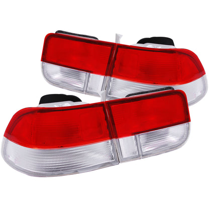 Chrome plastic tail light set from ANZO USA part number 221147