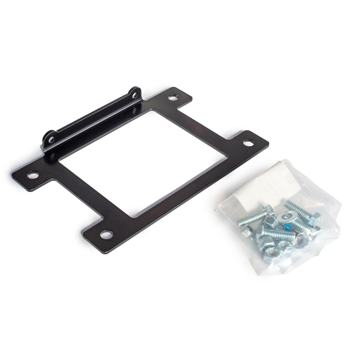 Powder coated steel winch mount from Warn part number 111992