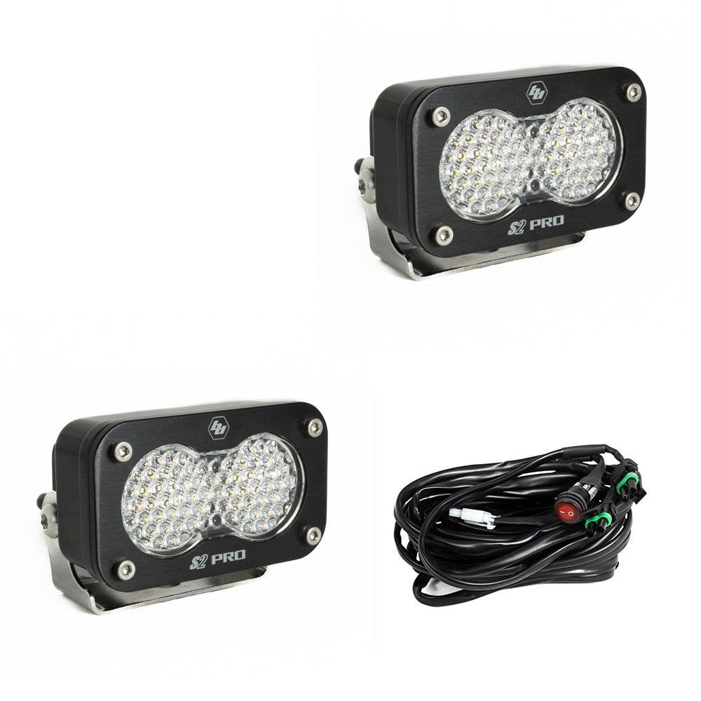 Black auxiliary light with mounting hardware from Baja Designs part number 487806