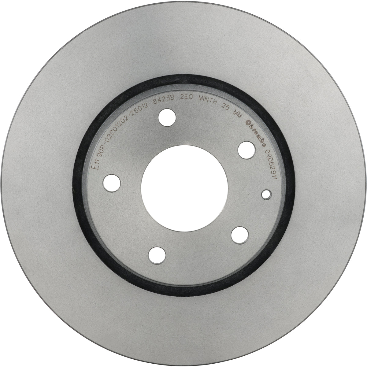 Gray cast iron disc brake rotor from Brembo part number 09.D628.11