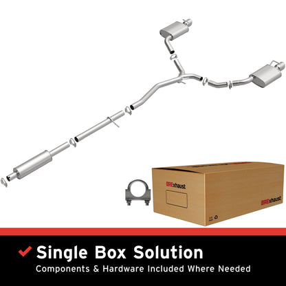 Satin exhaust system kit from BRExhaust part number 106-0459