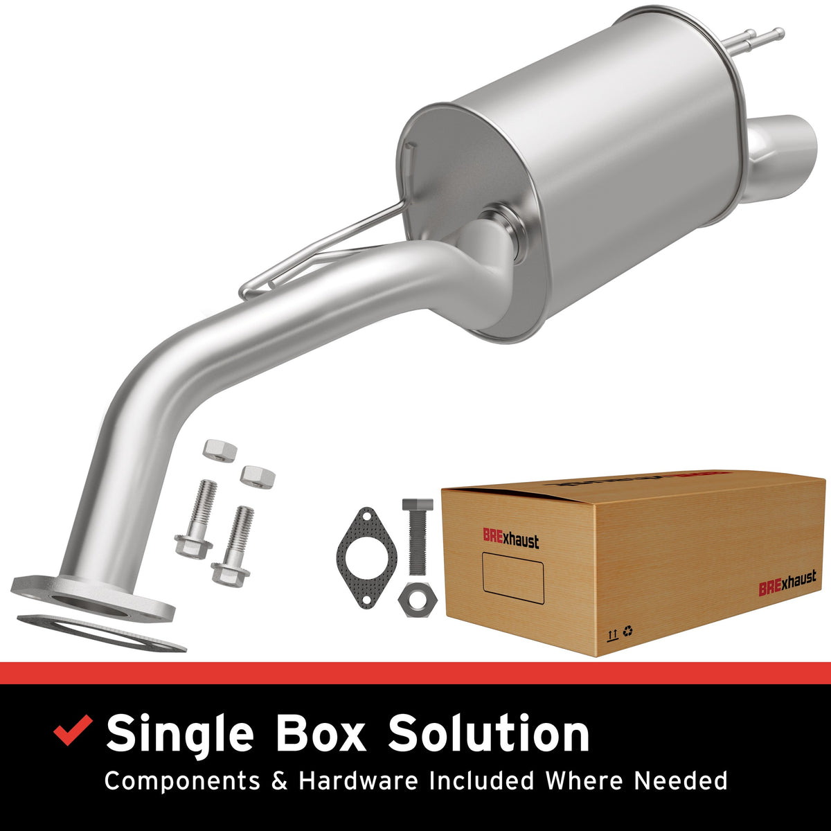 Exhaust Muffler Kit from BRExhaust part number 108-0142