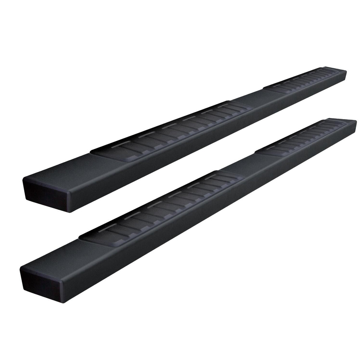 Black mild steel step nerf bar with mounting hardware from Big Country part number 397870