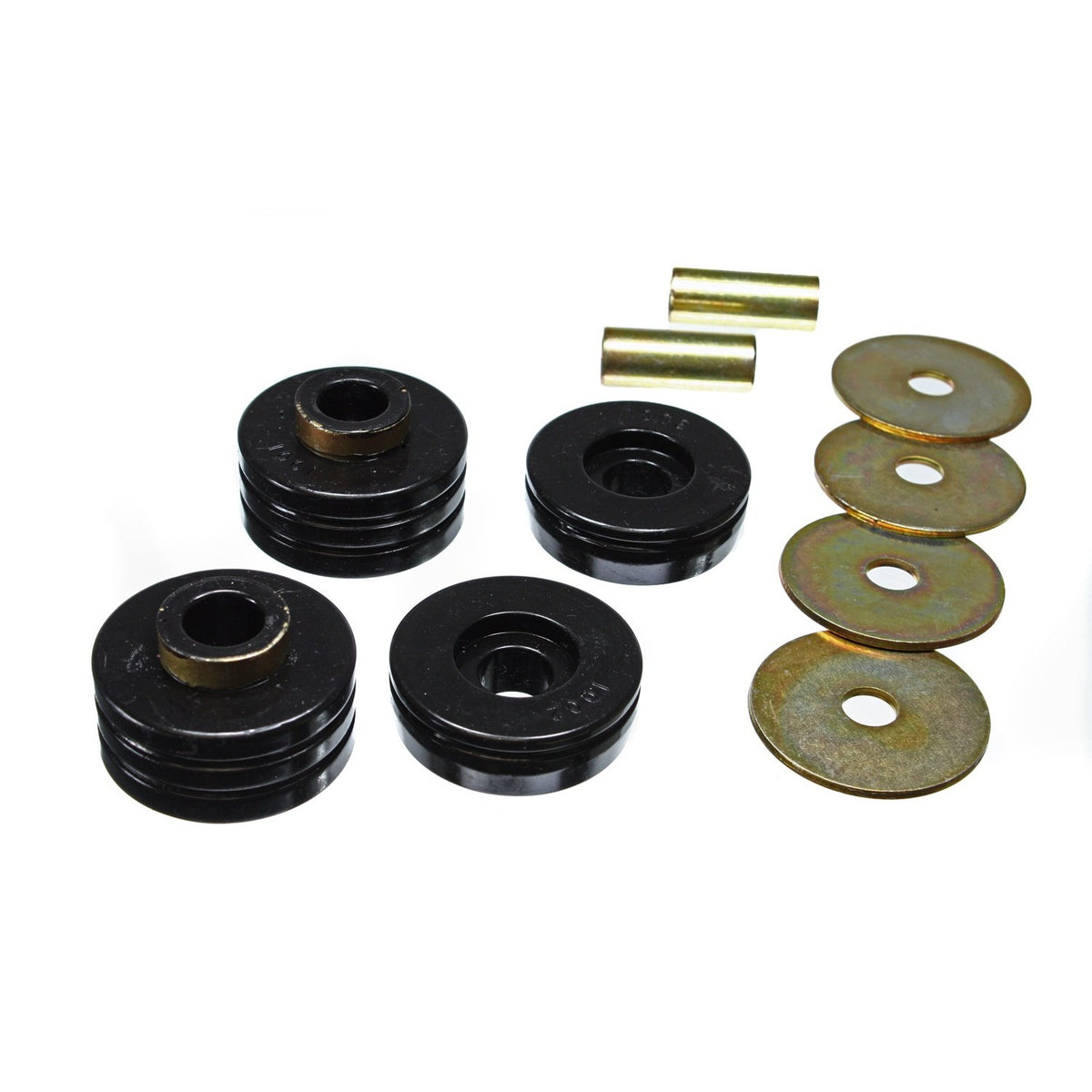 Black polyurethane transmission mount from Energy Suspension part number 4.1101G