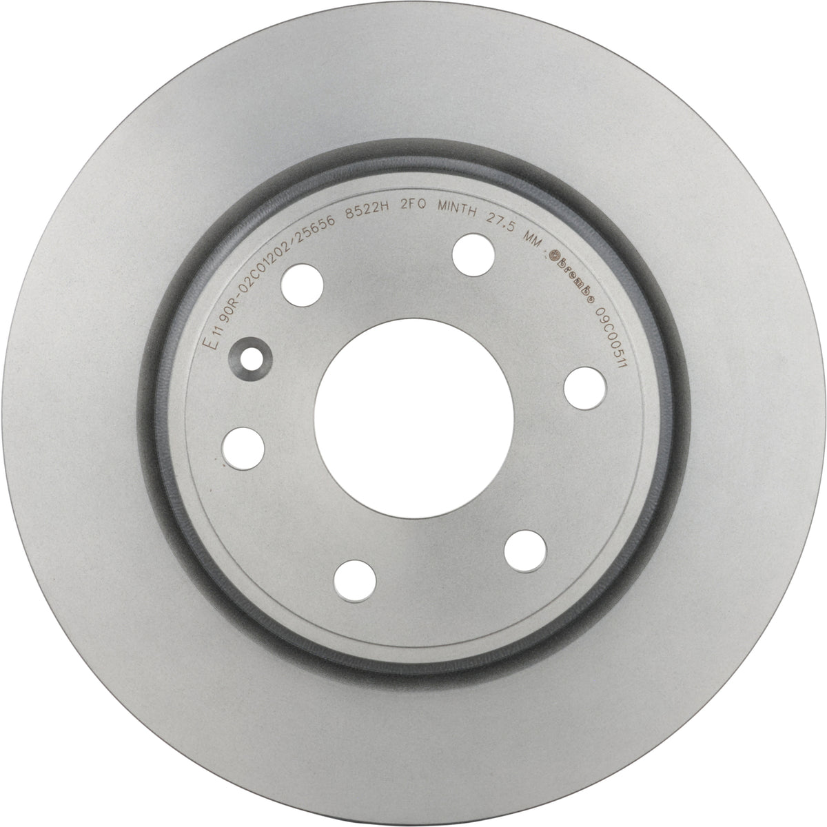 Gray cast iron disc brake rotor from Brembo part number 09.C005.11