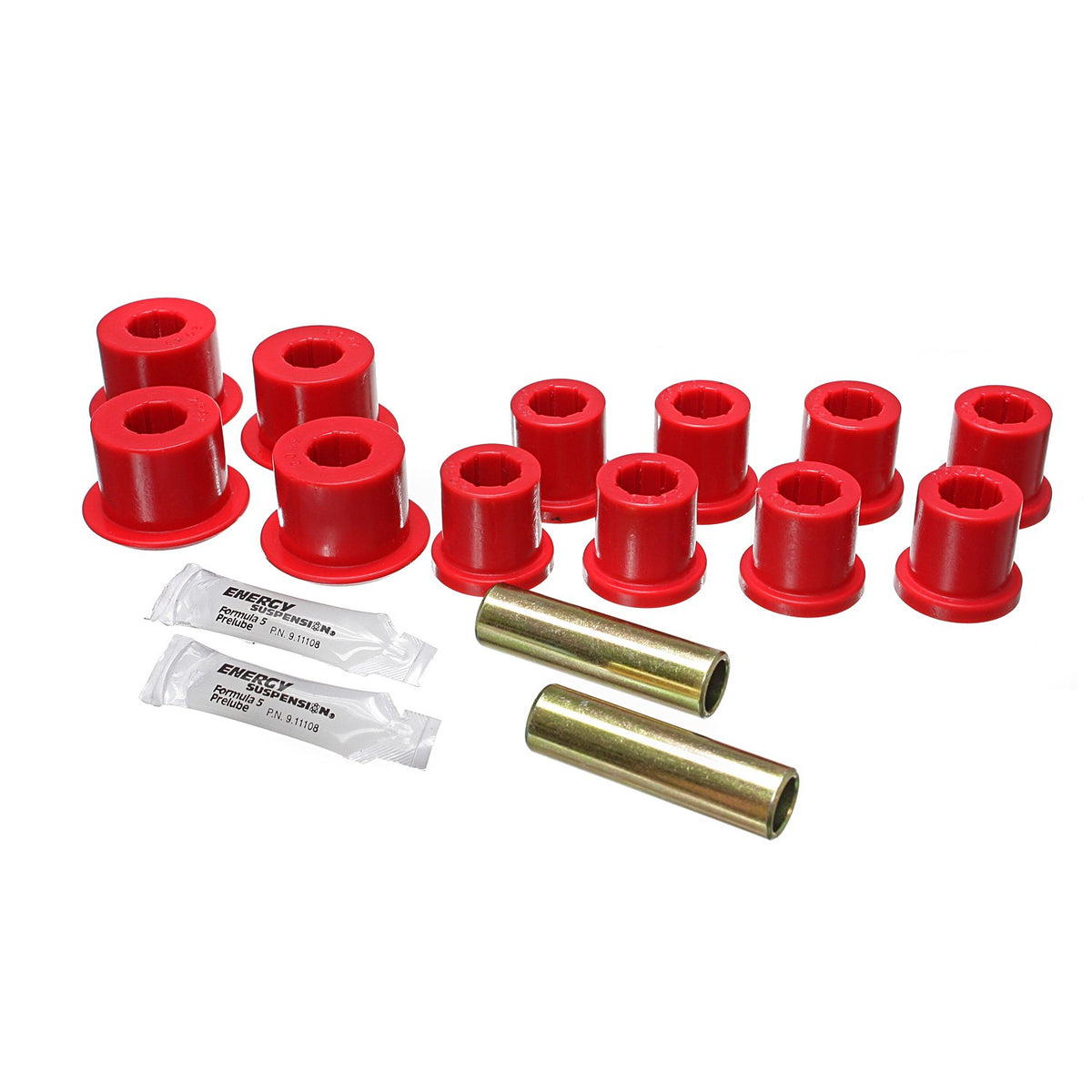 Red polyurethane leaf spring bushing from Energy Suspension part number 8.2103R