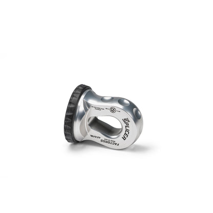 Silver bright dip anodized 6061 aluminum winch shackle from Factor 55 part number 00352-05