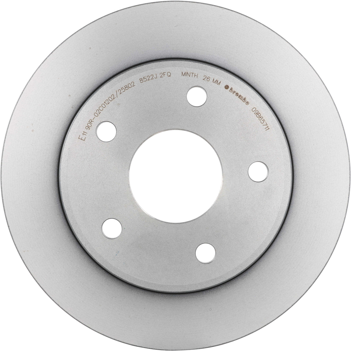 Gray cast iron disc brake rotor from Brembo part number 09.B657.11