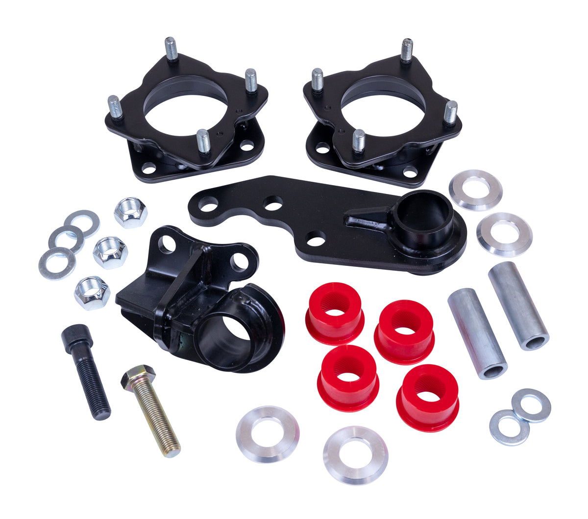 Black steel suspension leveling kit from ReadyLift part number 66-52201