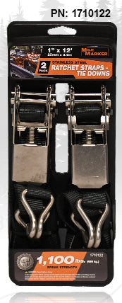 Corrosion resistant ratchet tie down strap kit from Mile Marker part number 1710122