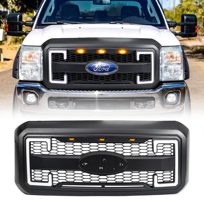 Matte black abs plastic grille from AMERICAN MODIFIED part number AMFMFA00130
