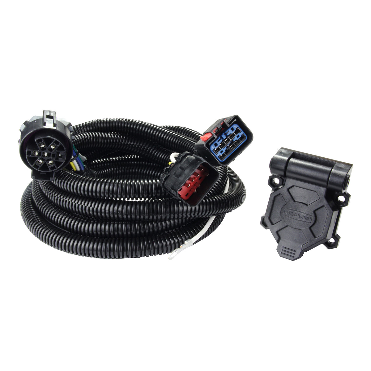 Black trailer wiring harness from Husky Towing part number 30345