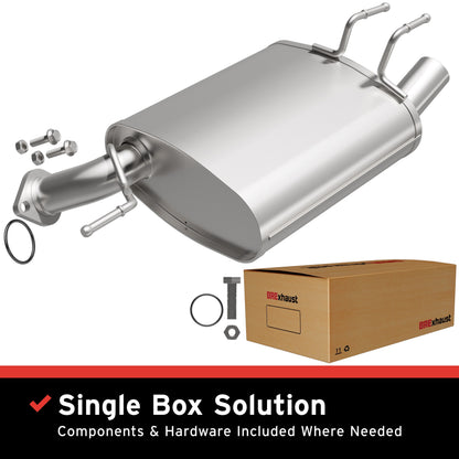 Satin exhaust muffler kit from BRExhaust part number 108-0275