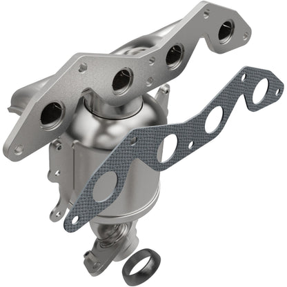 Uncoated stainless steel catalytic converter with integrated exhaust manifold from MagnaFlow Exhaust Products part number 452030
