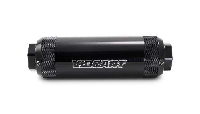 6061 aluminum fuel filter from Vibrant Performance part number 16280