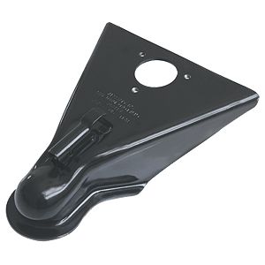 Black steel trailer coupler from Husky Towing part number 87081