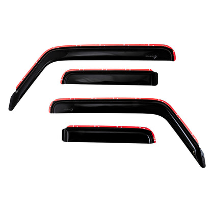 Smoke acrylic side window deflector with mounting hardware from TrailFX part number 4811IC