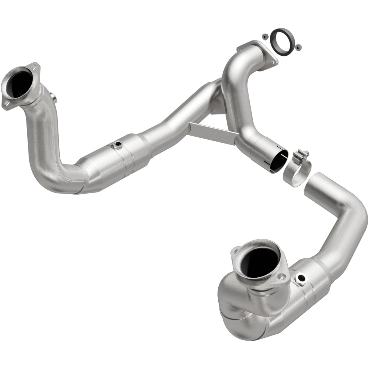 Stainless stainless steel catalytic converter from MagnaFlow Exhaust Products part number 52297